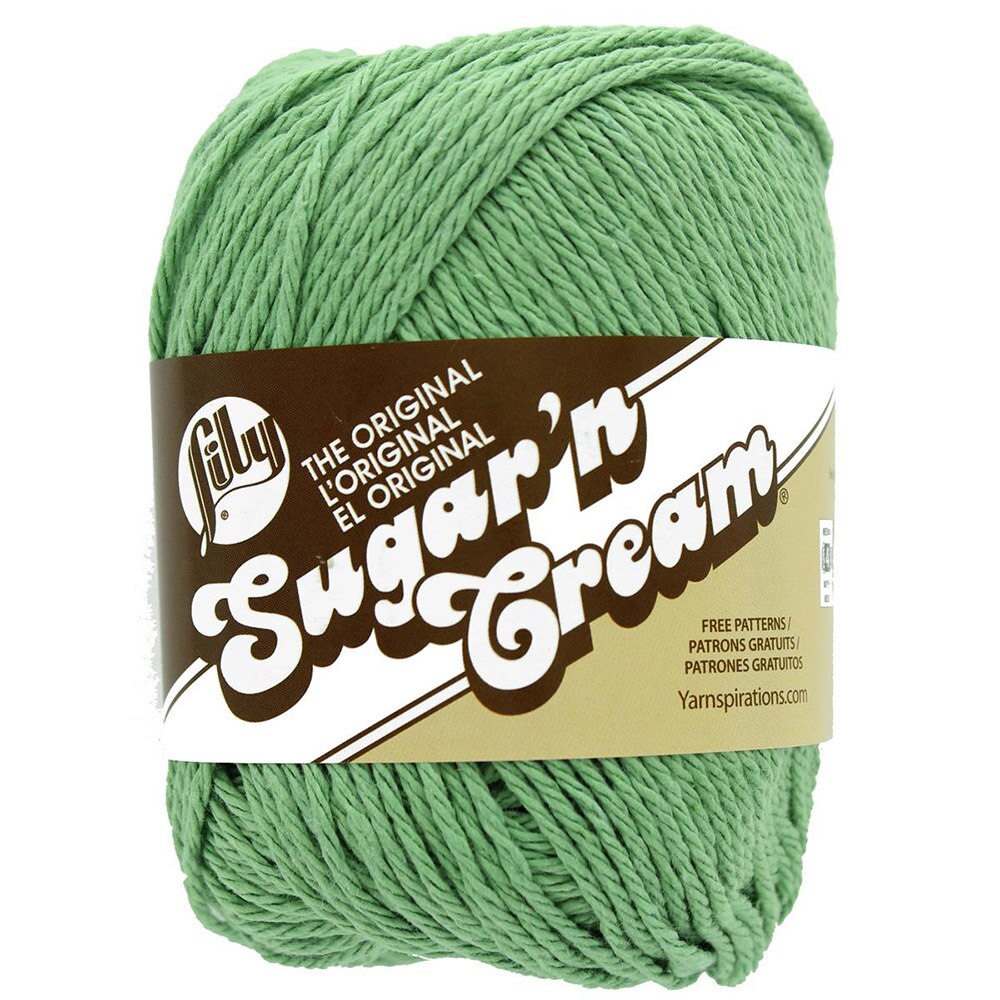 Spinrite, Sugar'n Cream, 100% Cotton, 4 ply, Yarn, Meadow Green